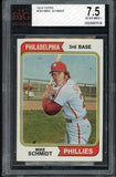 1974 Topps Baseball #283 Mike Schmidt Phillies BVG 7.5 NM+ 510312