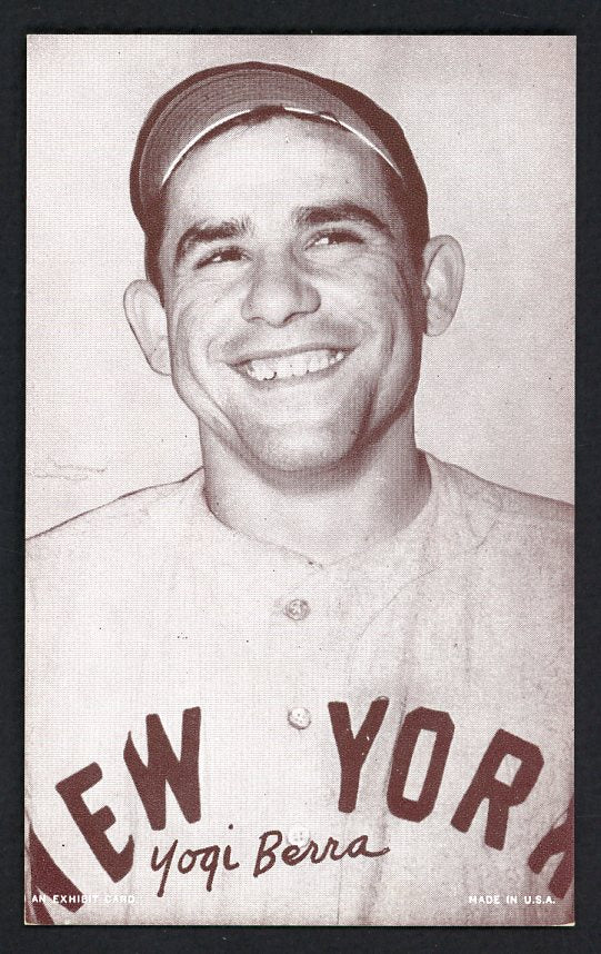 1947-66 Exhibits Yogi Berra Yankees EX-MT Portrait 510386