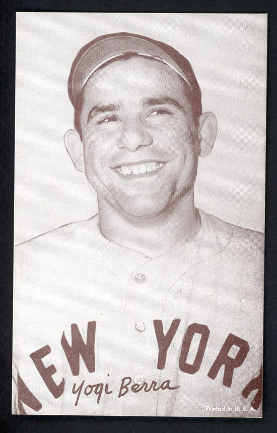 1947-66 Exhibits Yogi Berra Yankees EX-MT Portrait 510387