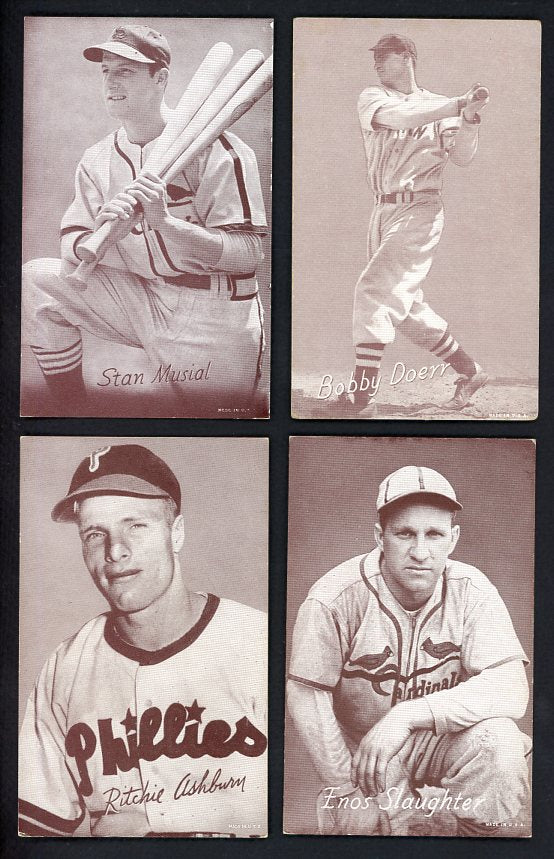 1947-66 Exhibits Set Lot 49 Diff VG-EX/EX Musial Slaughter 510395