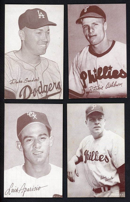 1947-66 Exhibits Set Lot 52 Diff EX-MT Snider Roberts Aparicio 510398