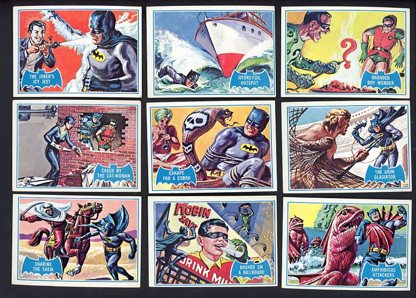 1966 Topps Batman Complete Blue Bat Set VG-EX/EX 510456