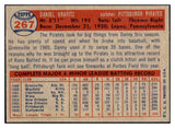 1957 Topps Baseball #267 Danny Kravitz Pirates NR-MT 510477