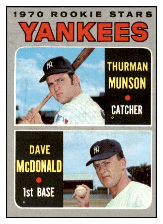 1970 Topps Baseball #189 Thurman Munson Yankees VG-EX 510478