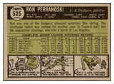 1961 Topps Baseball #525 Ron Perranoski Dodgers NR-MT 510481