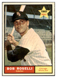 1961 Topps Baseball #529 Bob Roselli White Sox NR-MT 510496