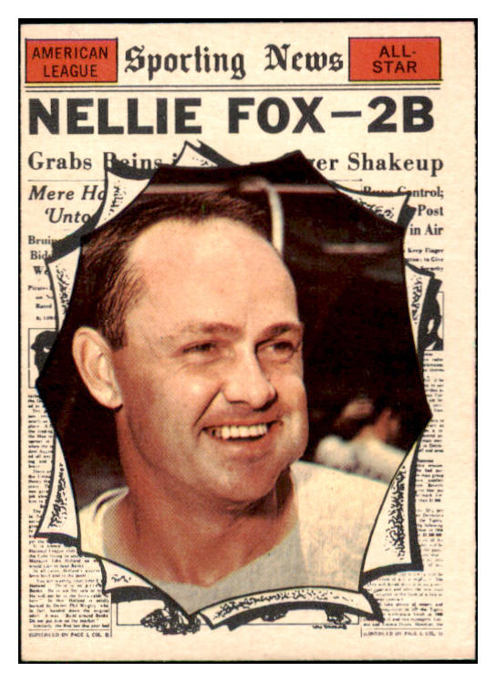 1961 Topps Baseball #570 Nellie Fox A.S. White Sox EX-MT 510497