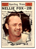 1961 Topps Baseball #570 Nellie Fox A.S. White Sox EX-MT 510497