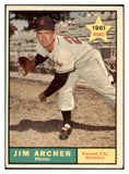 1961 Topps Baseball #552 Jim Archer A's EX 510521