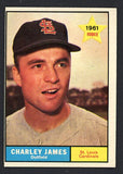 1961 Topps Baseball #561 Charley James Cardinals EX 510522