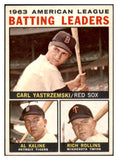 1964 Topps Baseball #008 A.L. Batting Leaders Yastrzemski EX-MT 510545