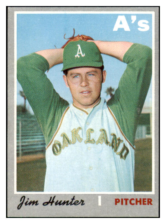 1970 Topps Baseball #565 Catfish Hunter A's NR-MT 510563