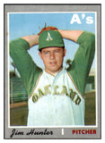 1970 Topps Baseball #565 Catfish Hunter A's EX-MT 510568