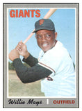 1970 Topps Baseball #600 Willie Mays Giants EX-MT 510571