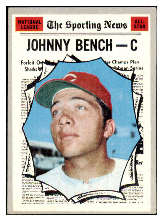 1970 Topps Baseball #464 Johnny Bench A.S. Reds VG-EX 510573