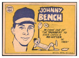 1970 Topps Baseball #464 Johnny Bench A.S. Reds VG-EX 510573