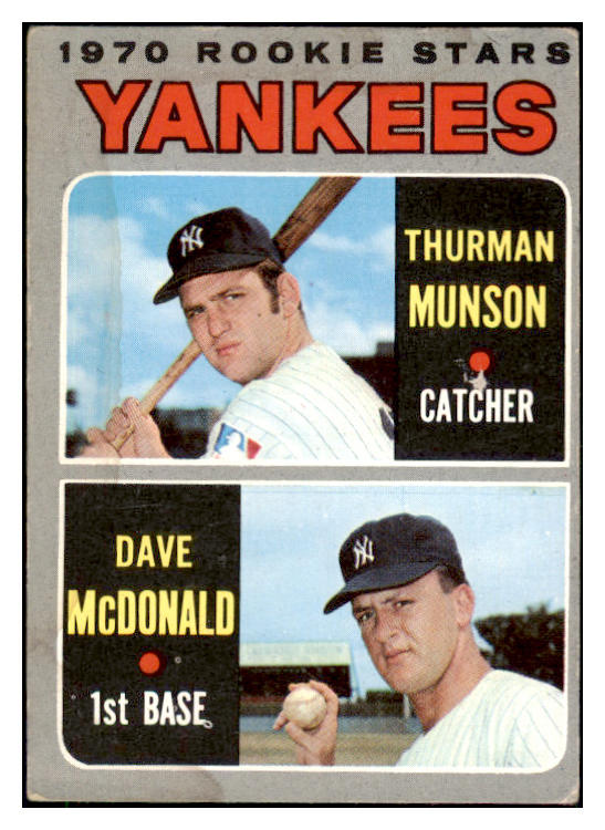 1970 Topps Baseball #189 Thurman Munson Yankees VG-EX 510586