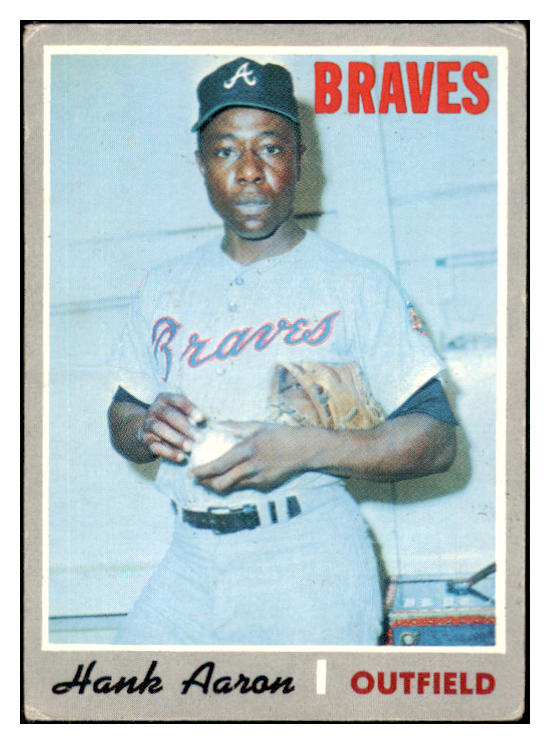 1970 Topps Baseball #500 Hank Aaron Braves VG-EX 510587