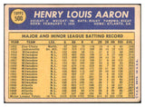 1970 Topps Baseball #500 Hank Aaron Braves VG-EX 510587