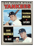 1970 Topps Baseball #189 Thurman Munson Yankees VG 510603