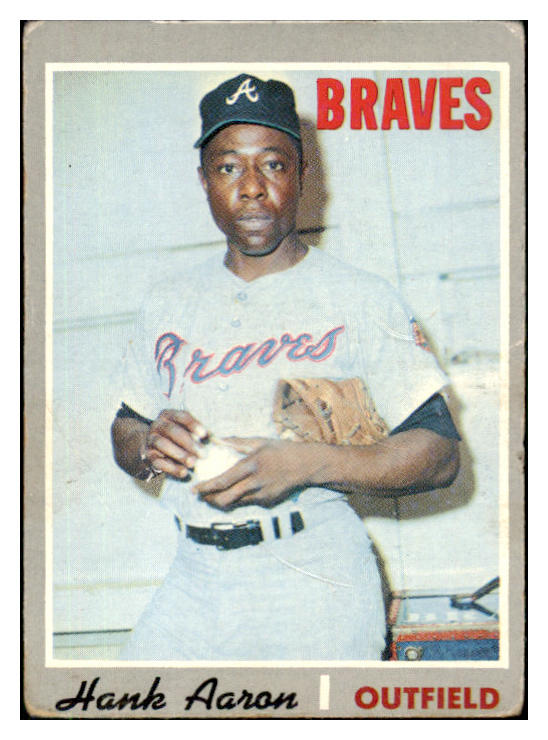 1970 Topps Baseball #500 Hank Aaron Braves VG 510607