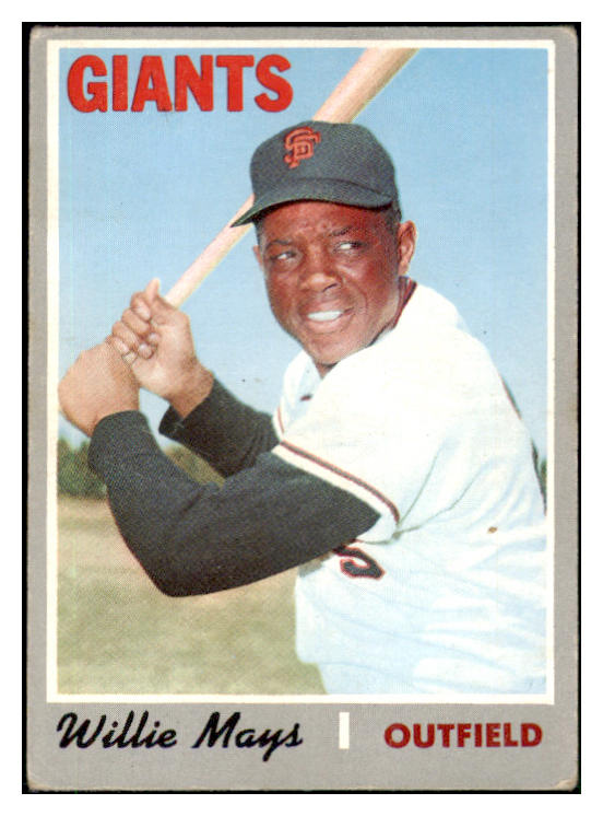 1970 Topps Baseball #600 Willie Mays Giants VG 510616