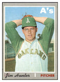 1970 Topps Baseball #565 Catfish Hunter A's Good 510620