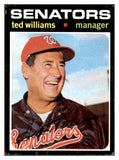 1971 Topps Baseball #380 Ted Williams Senators VG-EX 510634