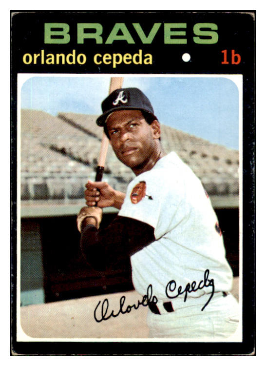 1971 Topps Baseball #605 Orlando Cepeda Braves VG-EX 510637