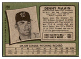 1971 Topps Baseball #750 Denny McLain Senators VG-EX 510640