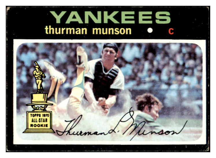 1971 Topps Baseball #005 Thurman Munson Yankees VG-EX 510641