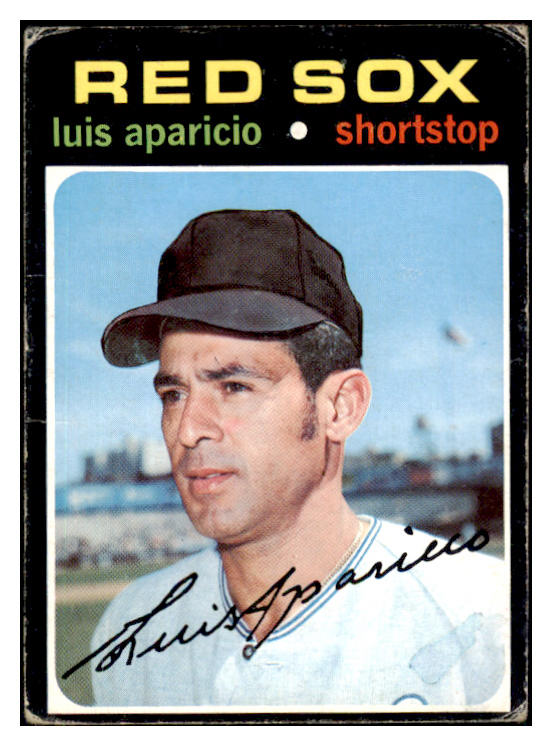 1971 Topps Baseball #740 Luis Aparicio Red Sox VG-EX 510644