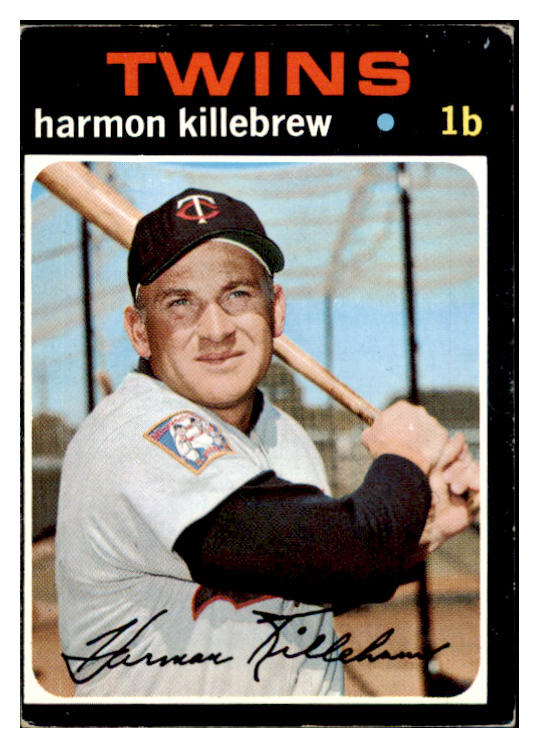 1971 Topps Baseball #550 Harmon Killebrew Twins VG 510648