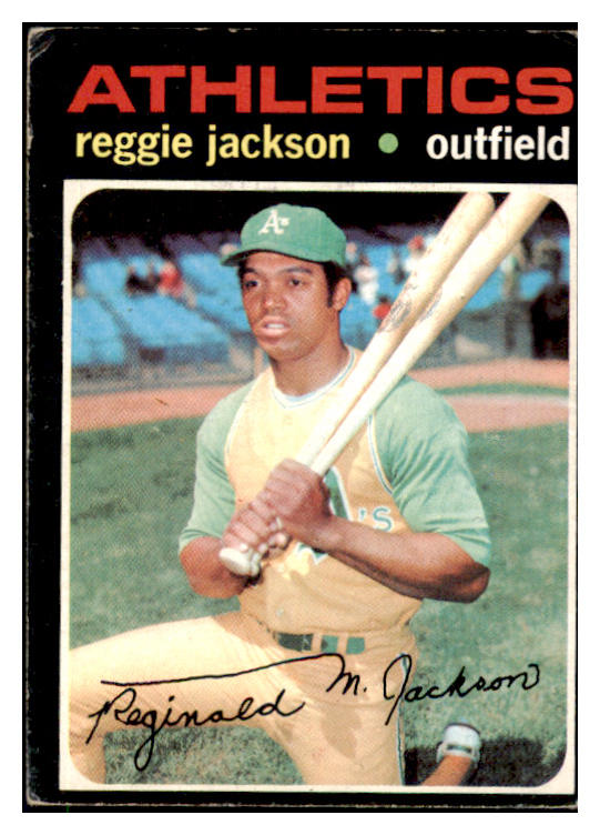 1971 Topps Baseball #020 Reggie Jackson A's VG 510649