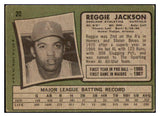 1971 Topps Baseball #020 Reggie Jackson A's VG 510649