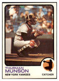 1973 Topps Baseball #142 Thurman Munson Yankees NR-MT 510655