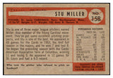 1954 Bowman Baseball #158 Stu Miller Cardinals EX 510675