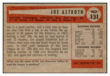 1954 Bowman Baseball #131 Joe Astroth A's EX 510678