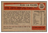 1954 Bowman Baseball #107 Paul Lapalme Pirates EX 510679