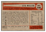 1954 Bowman Baseball #158 Stu Miller Cardinals EX 510685