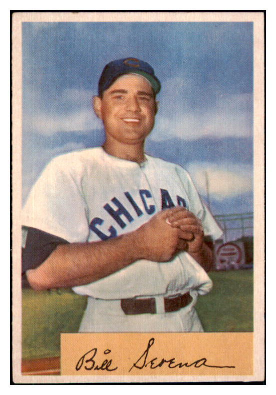 1954 Bowman Baseball #093 Bill Serena Cubs EX-MT 510689