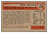 1954 Bowman Baseball #119 Fred Hatfield Tigers EX-MT 510691