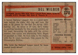 1954 Bowman Baseball #178 Del Wilbur Red Sox EX-MT 510692