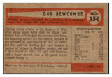 1954 Bowman Baseball #154 Don Newcombe Dodgers EX 510696