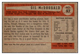 1954 Bowman Baseball #097 Gil McDougald Yankees EX 510698