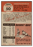 1953 Topps Baseball #050 Chuck Dressen Dodgers EX-MT 510709