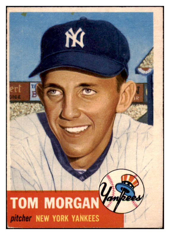 1953 Topps Baseball #132 Tom Morgan Yankees EX-MT 510723