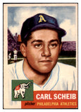 1953 Topps Baseball #057 Carl Scheib A's EX 510727