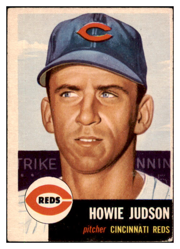 1953 Topps Baseball #012 Howie Judson Reds EX 510733