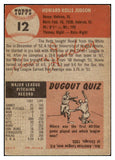 1953 Topps Baseball #012 Howie Judson Reds EX 510733